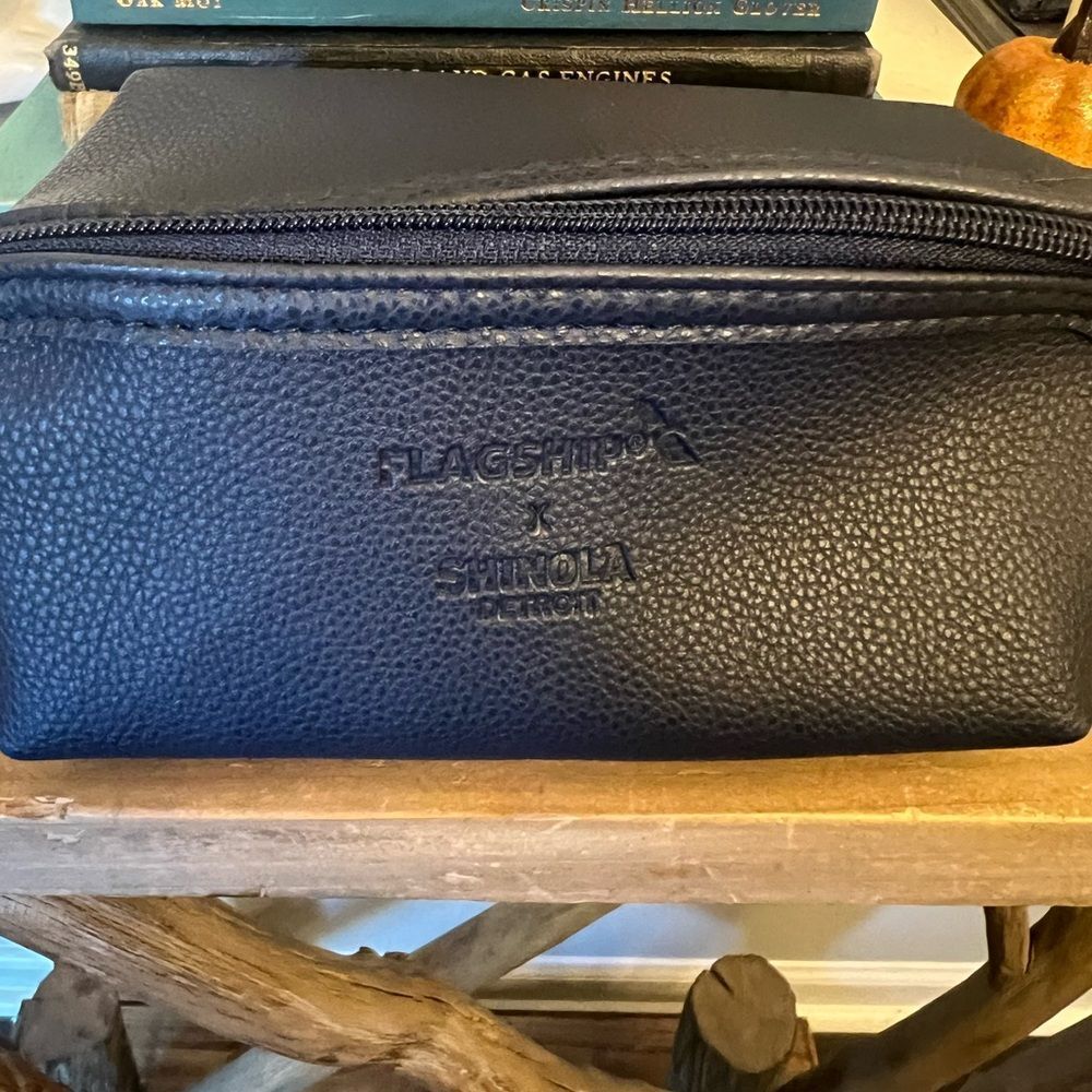 Shinola Flagship x Shinola Detroit Traveler's Bag Amenity kit American Airlines